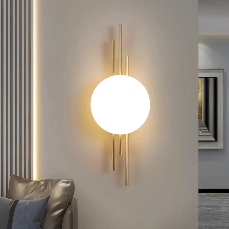 Imagem -05 - Nordic Led Wall Sconces Lâmpada de Parede Moderna Iluminação Interior Home Decor Sala de Estar Quarto Cabeceira Minimalismo