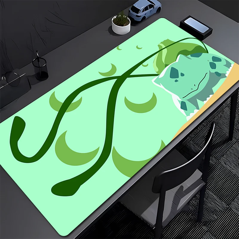 

Design sense Mouse Pad Anime Gamer Tablet Varmilo Keyboard Pad Carpet Laptop Gaming Mini Pc P-Pokemon Bulbasaur 90x40cm Mousepad