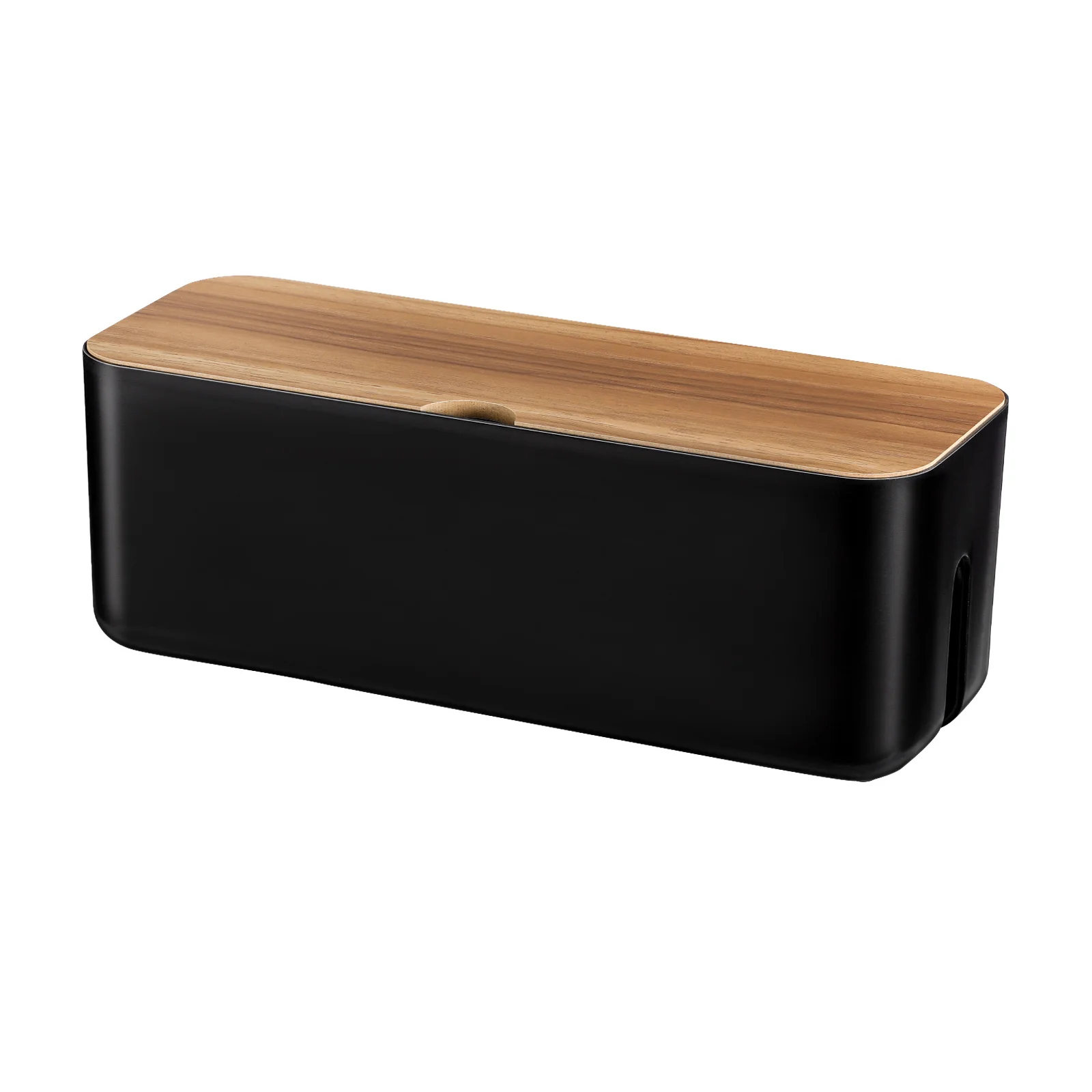 

Cable Organizer Box Black Flame-Retardant Abs Cord Storage For Home Office Power Cord Box Cable Management