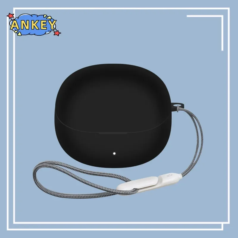 Case for QCY Melobuds Pro Protective Nylon Lanyard Soft Cover HT08A Shells Anti Dust Sleeve Hand Rope Strap Accessories