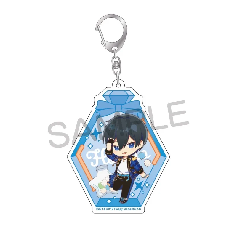 6cm Anime Bag Acrylic KeyRing Anime Ensemble Stars! Cell Phone Pendant  As A Gift For Fans Exquisite High Pixel Product Keychain