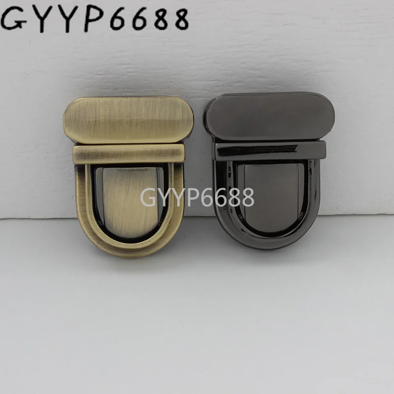 

1-5-20 sets 3 colors 32*26mm metal multi-purpose press lock tongue-shape push lock for women handbags briefcase accessories