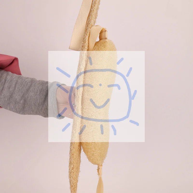 

1 PCS Loofah Soft Exfoliating Body Scrub Bath Shower Spa Massage Bath Brush Scrubber Sponge Back Strap Skin Cleaning Tool