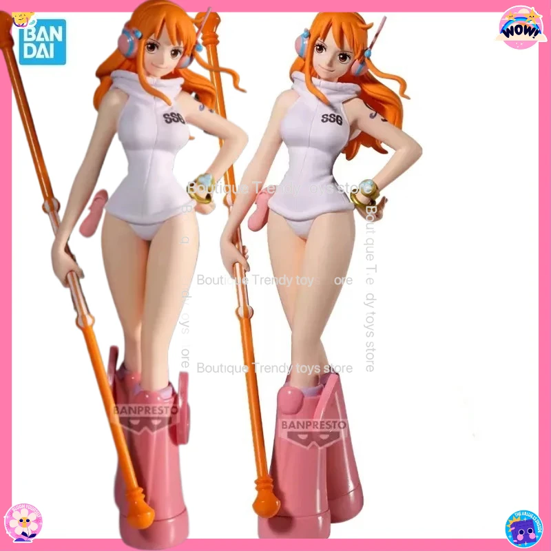 

Bandai Original Banpresto Anime One Piece the Shukko Nami Egghead PVC Action Figure Model Collectible Toy Gifts