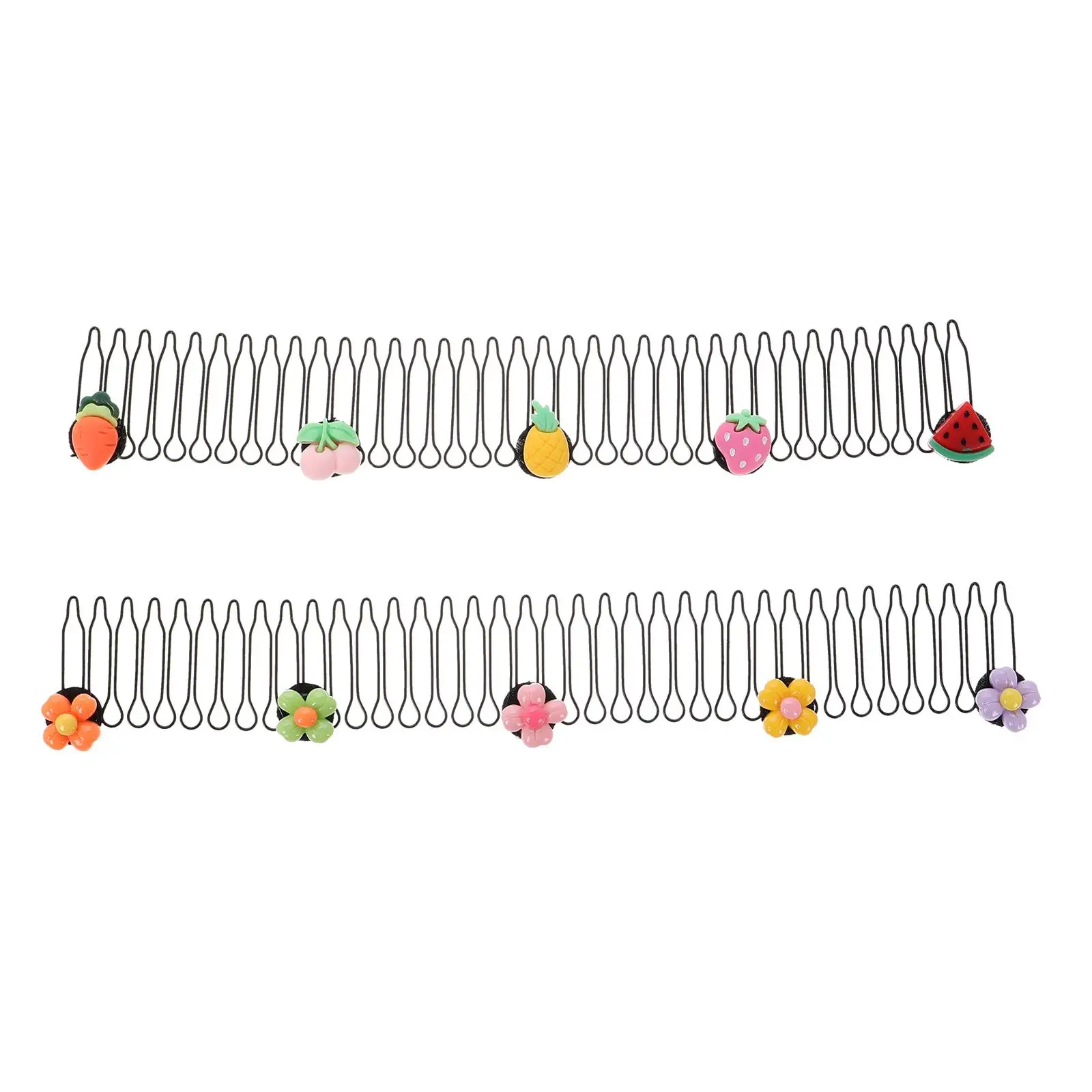 

2 Pcs Combs for Kids Women Decorative Combs For Women Accessories Stray Hair Hair Comb Clip Invisible Fixer Comb