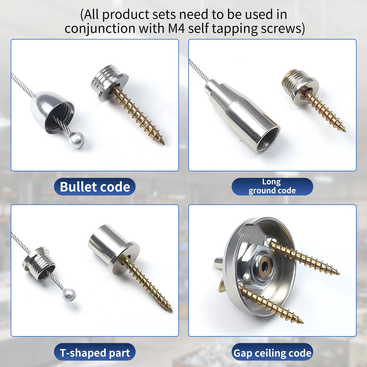 1.5mm Stainless Steel Wire Rope, Adjustable Metal Clothesline Suspension Kit Can Support Up to 30kg image 4