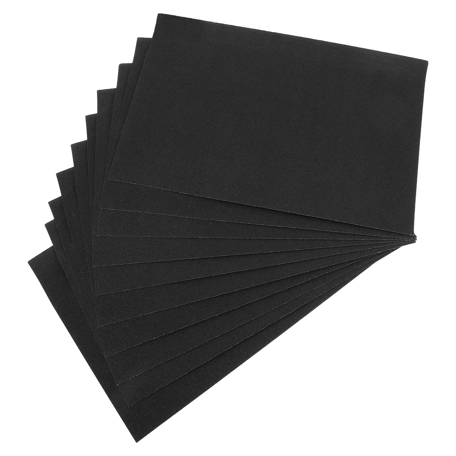 

10 Pcs Sand Painting Paper Sandpaper Black Birthday Party Decoration Cardstock Project for Wrapping Craft