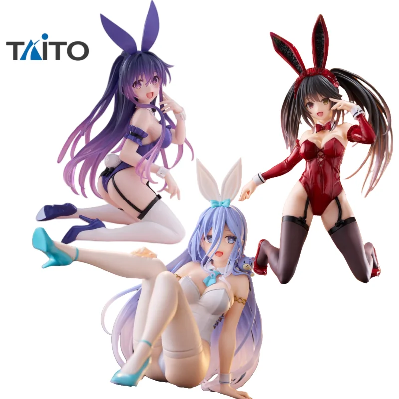 

In Stock Original Taito Desktop Cute DATE A LIVE Bunny Girl Anime Figure Brand New Boxed Model Collection Toy Gifts Model Doll