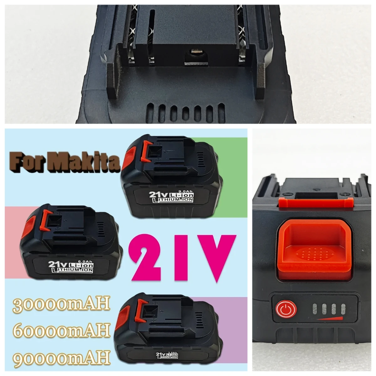 For Makita 21V Batt… - image