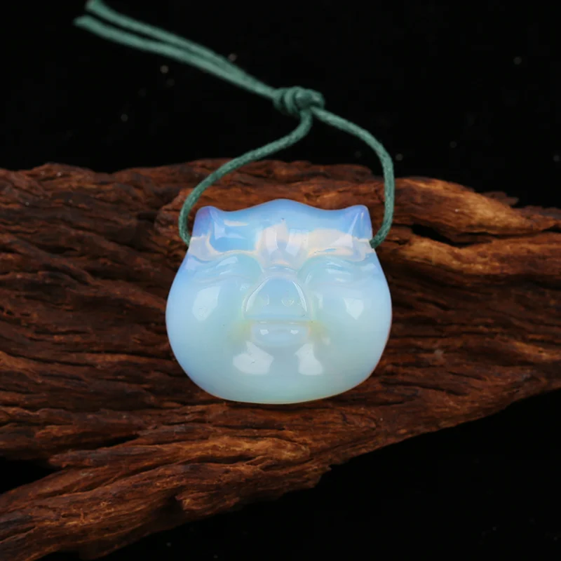 

B&F Handmade Opalite Pendants, Genuine Natural stones beads, Unique Stones for jewelry & DIY Earring Beads