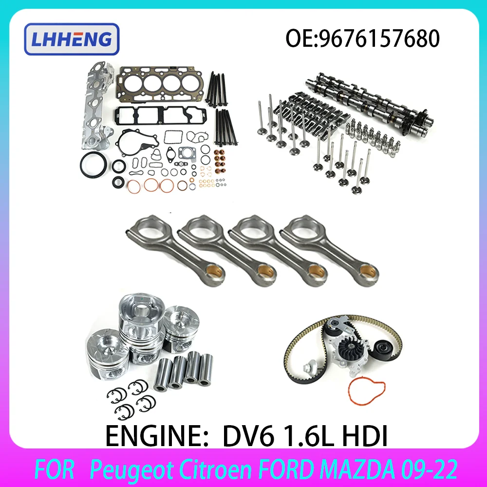 

Engine Overhaul Kit For Peugeot Citroën FORD MAZDA 1.6L 1.6 L T DV6 DV6C BERLINGO C2 C3 C4 C5 C8 DS3 Diesel 09-22 9676157680