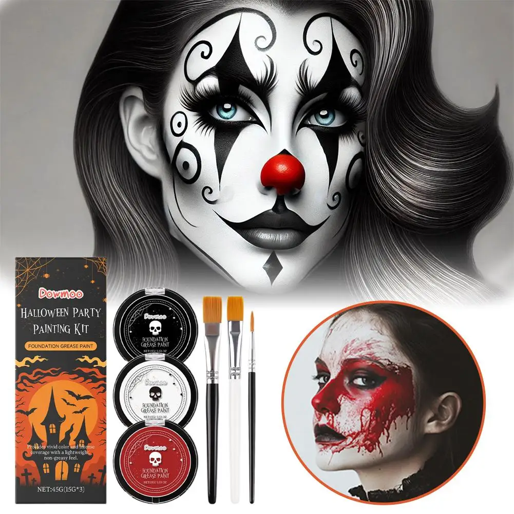 Maquillaje de alta calidad, maquillaje Facial de alto rendimiento de Color, fiesta navideña, creatividad, juego de pintura para fiesta de baile de Halloween
