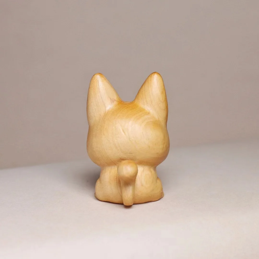 Cute Wooden Lucky Cat Figurine,1.96