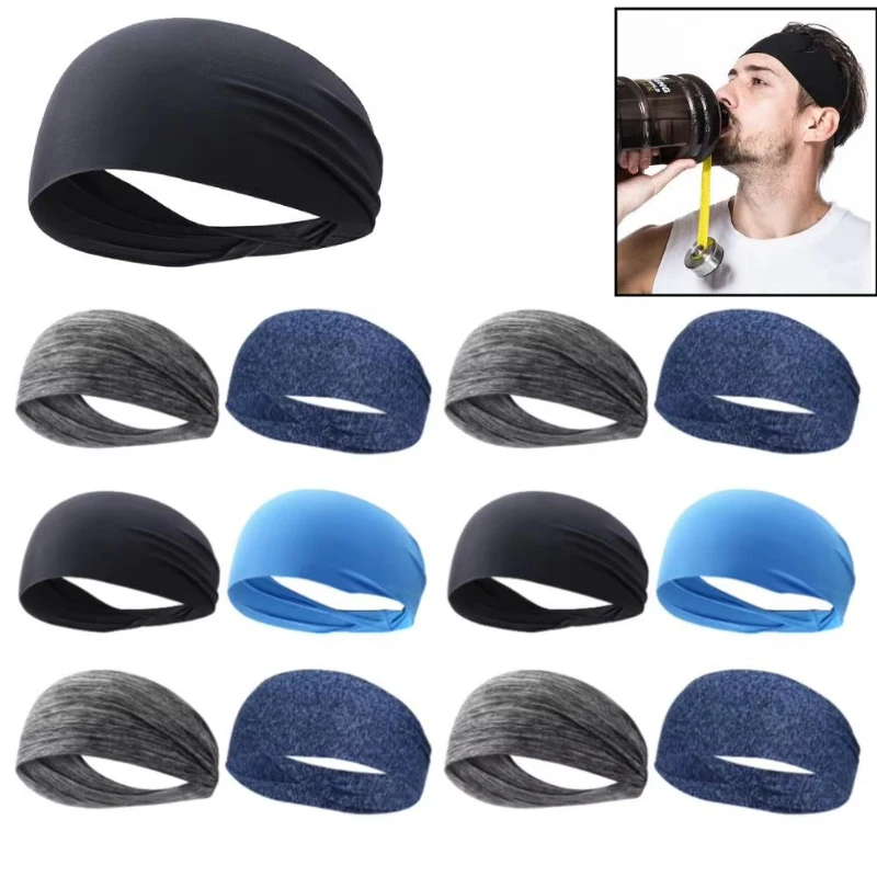1/2/3/4Pcs Sports Headband Sweat-Absorbing And Anti Sweating Band Running Fitness Headband Headband Hoop Yoga