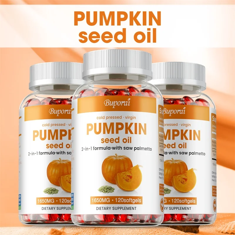 

Pumpkin Seed Oil - Contains Saw Palmetto, Which Provides Antioxidant Support and Promotes Urinary Tract Health, Non-GMO