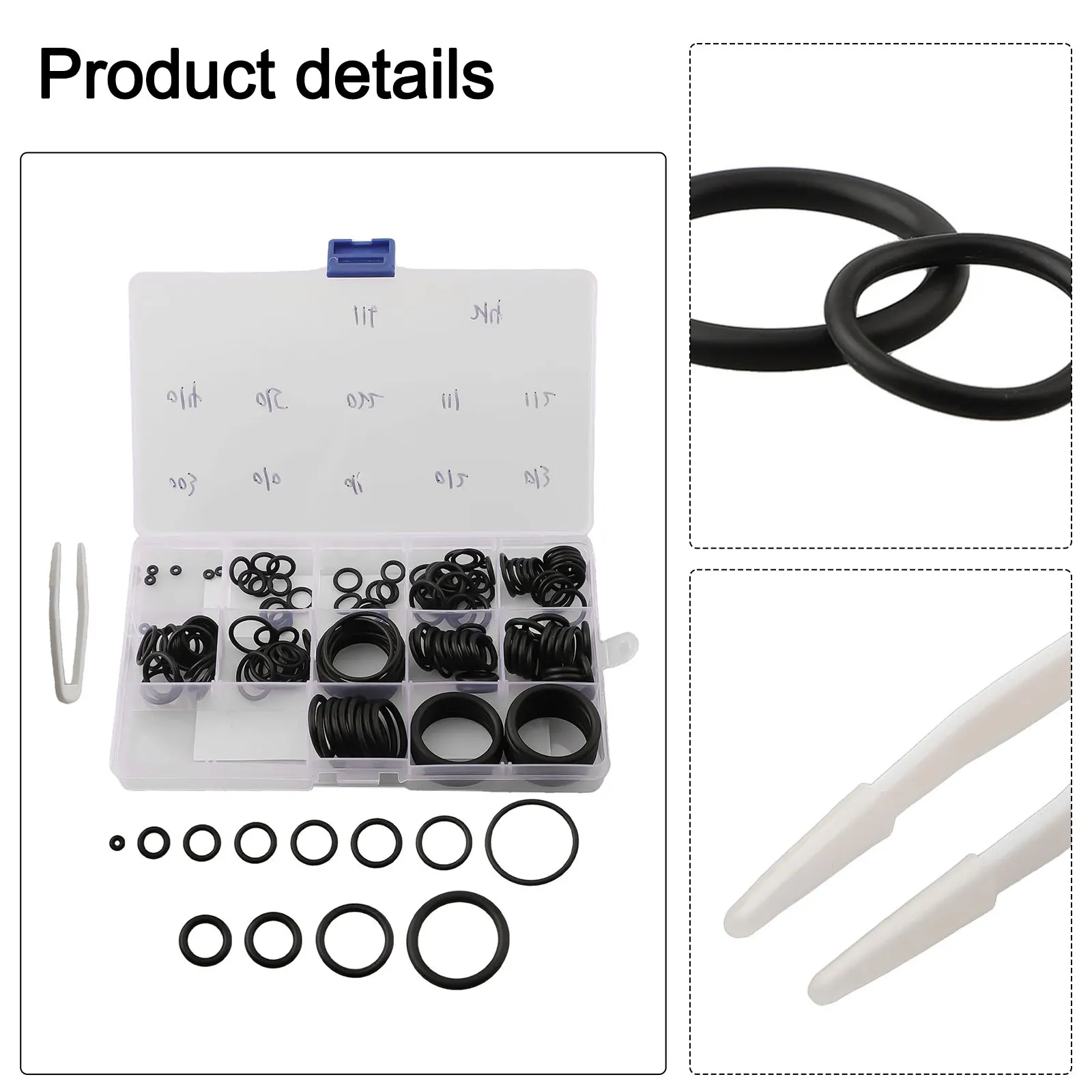 170pcs Scuba Diving Rubber Seal Tank Valve Hose Regulator Seal Rings Repair Tools Parts Scuba Diving Accessories Replace Kits