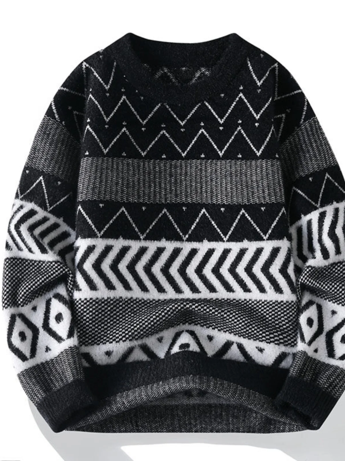 

Мужской вязаный свитер на осень-зиму, тонкий норковый бархатный теплый топ, молодежный модный брендовый длинный свеч с высоким воротником, цветная блузка