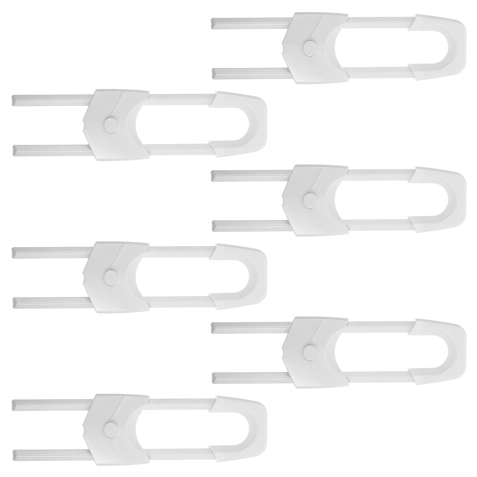 6Pcs Child Proof Cabinet Locks Baby Safety Products Durable Plastic Latches for Kitchen Cupboards Drawers Kitchen Cupboard Lock