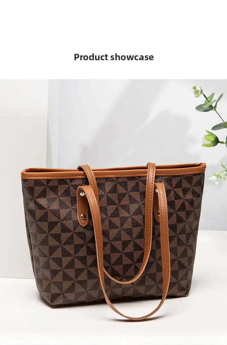 Große Kapazität Schultertasche Damen PU-Leder Handtasche für Pendeln und Freizeitnutzung Vielseitige Tragetasche – Detail 7