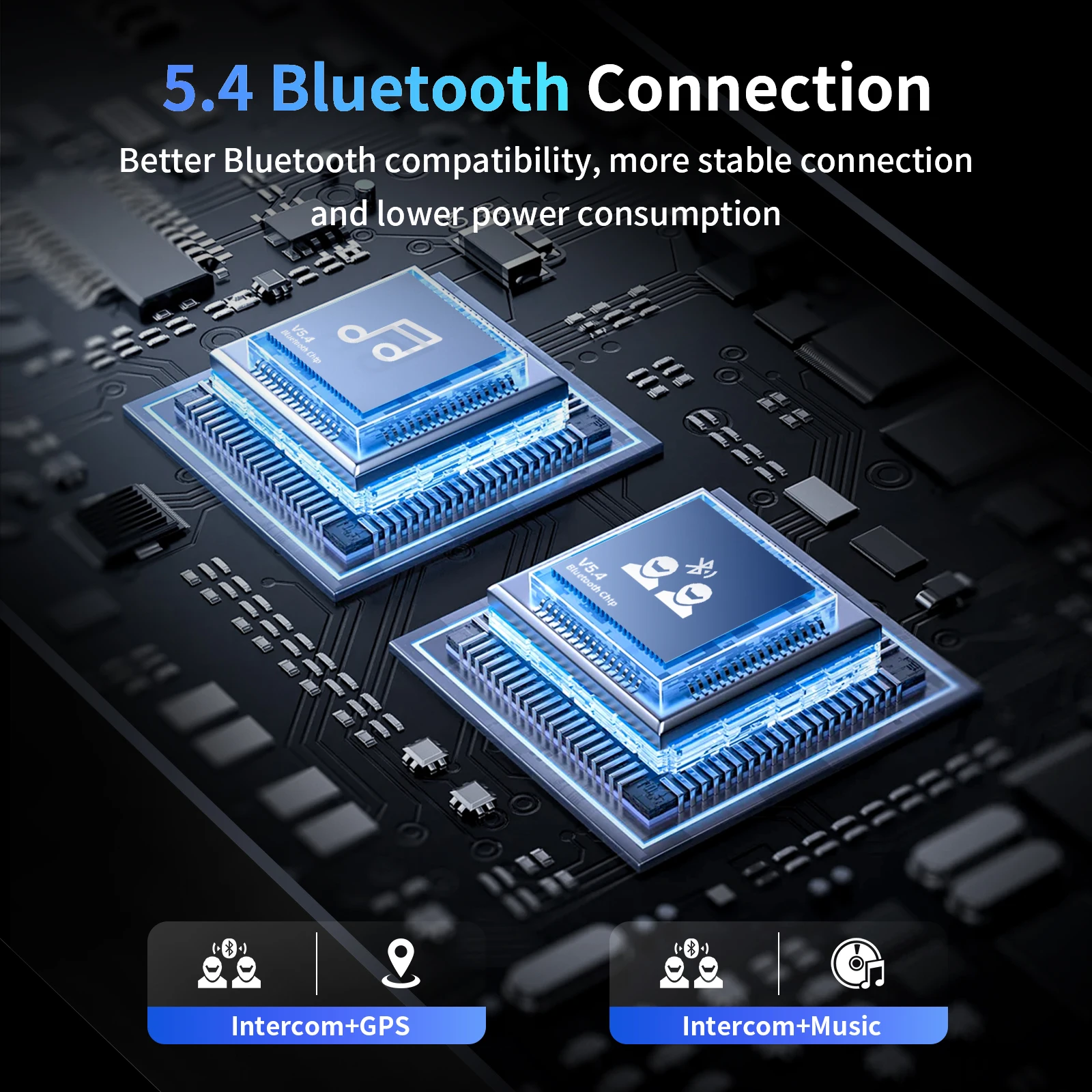 2 uds Fodsports FX7 malla motocicleta intercomunicador Bluetooth casco auriculares BT5.4