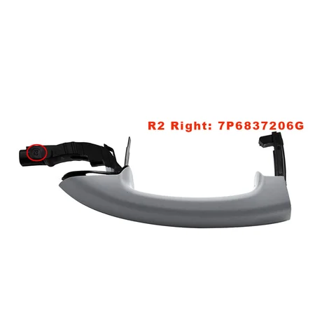 7P6837205G 7P6837206G для VW Touareg 7P 2010-2014, новая наружная дверная ручка (левая или правая), серая, простая установка, автомобильные аксессуары