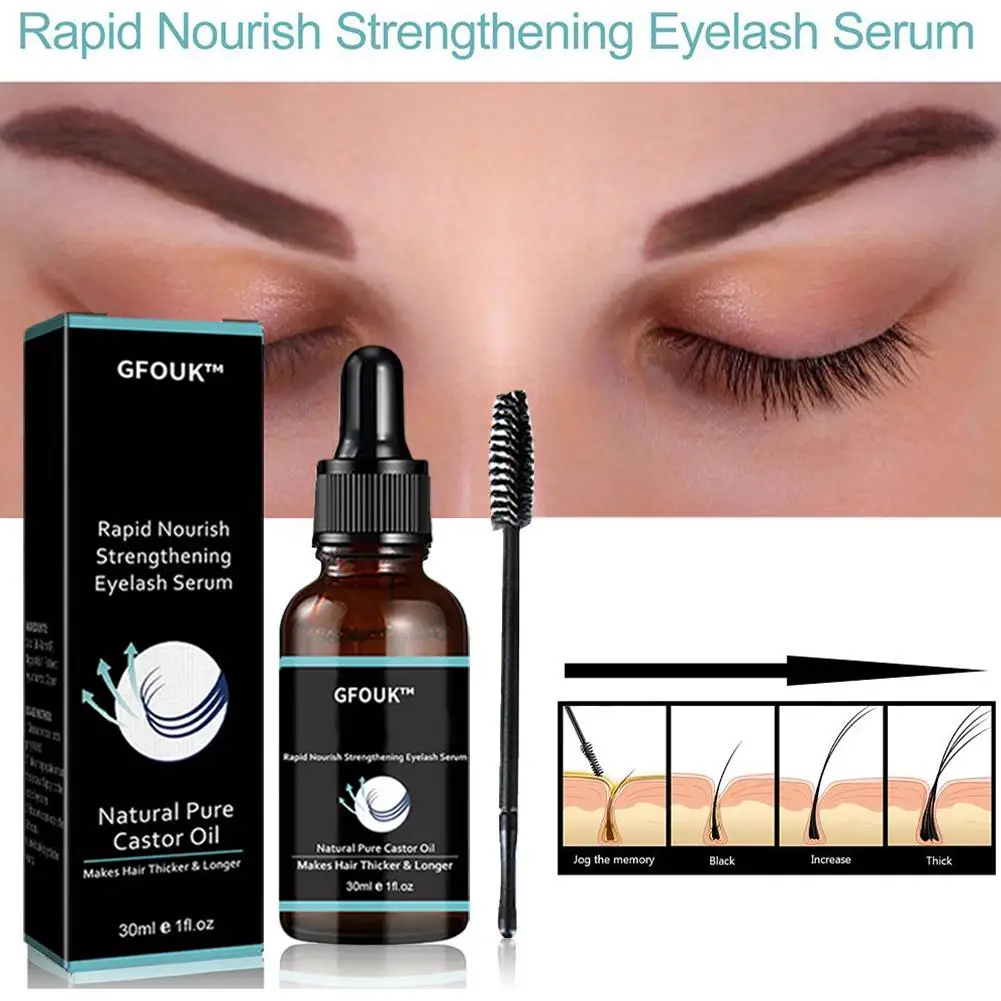 30ml Fast Eyelash Growth Serum Eyebrow Enhancer Products Enhancer Fuller Care Longer Lashes Thicker Eyelashes E7Y5