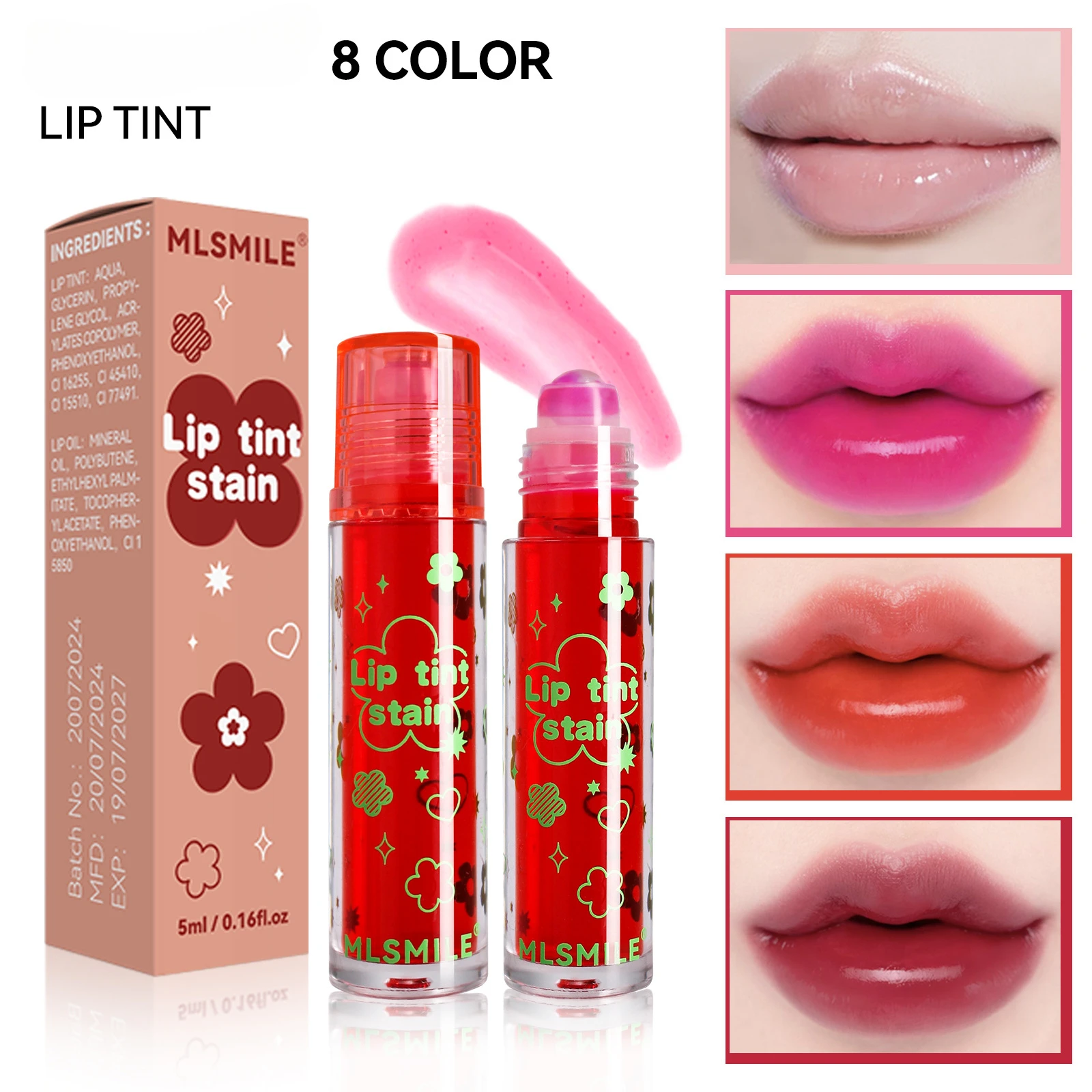 

Mirror Water Light Jelly Lip Gloss Shiny Mirror Moisturizing Liquid Lipstick Glitter Lip Oil Glass Lip Stain Rollerball Lip Tint