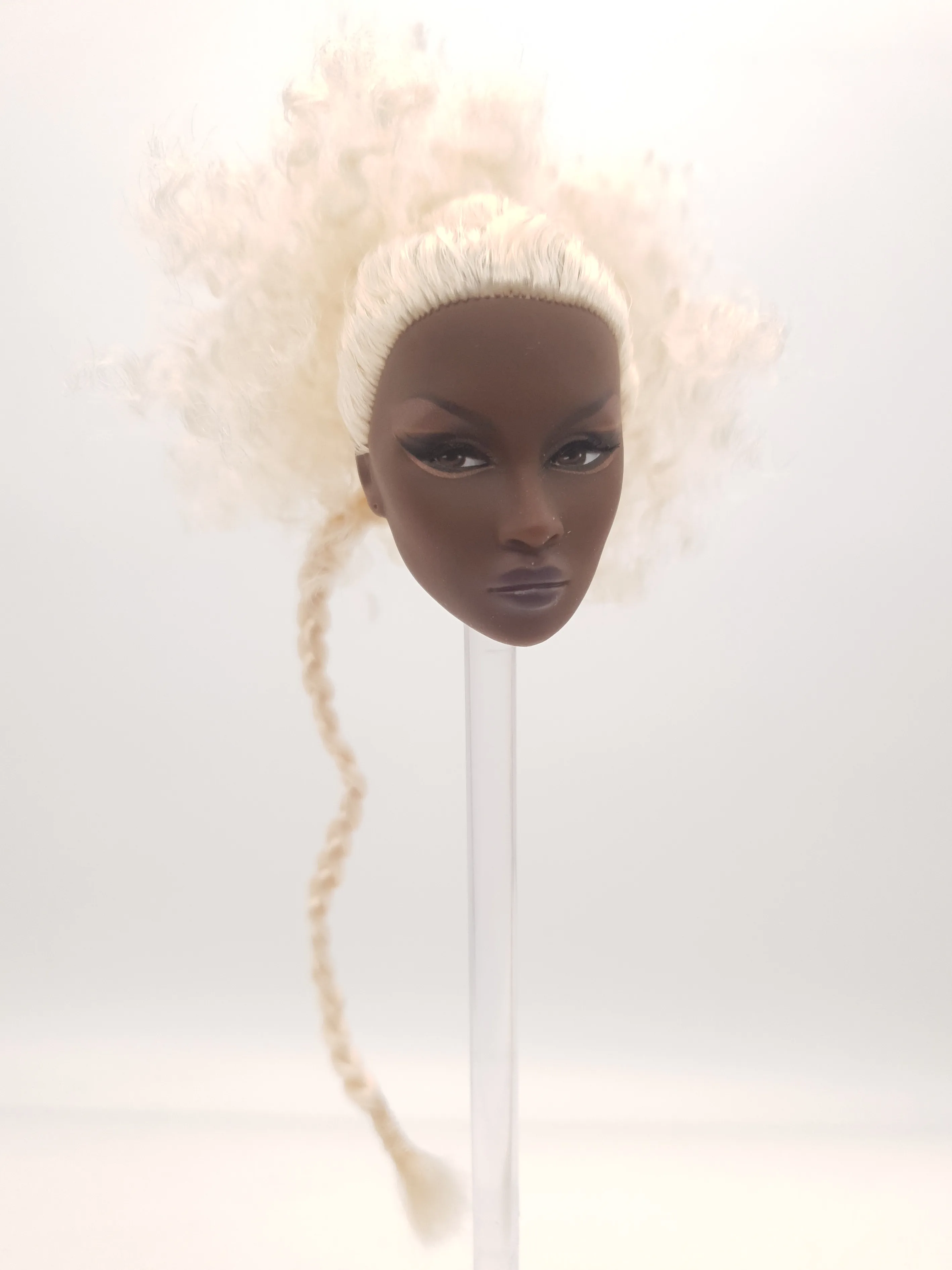 Fashion Royalty NU. Fantasy Adele Makeda Integrity 1/6 Scale Dark A Skin FR Doll Head