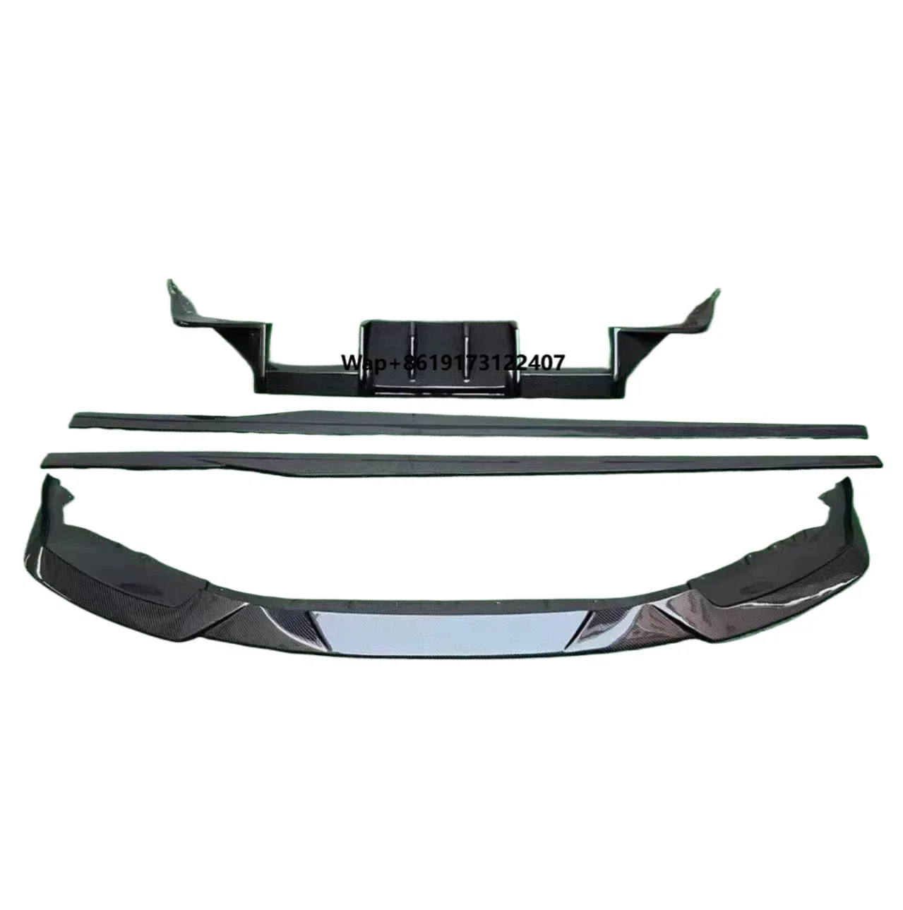 

Custom Carbon Fiber Front & Rear Lip Side Skirt True Dry Style for M2 G87 Front Lip Diffuser Car Bumpers car parts