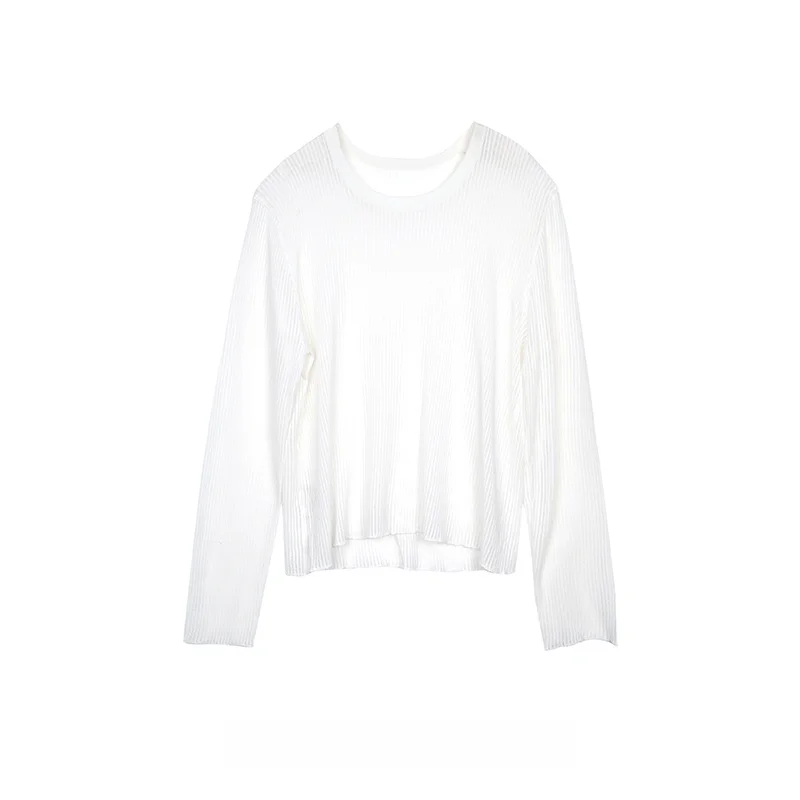 

Женский вязаный свитер OrdinaryTimes для повседневной носки, тонкий, с защитой от солнца, свободного кроя, из обычной ткани, осень 2024