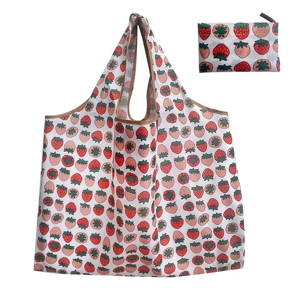 Heavy Duty Shopping Bag Foldable Large Capacity Eco-Friendly Tote Pouch Recycle Bag Groceries