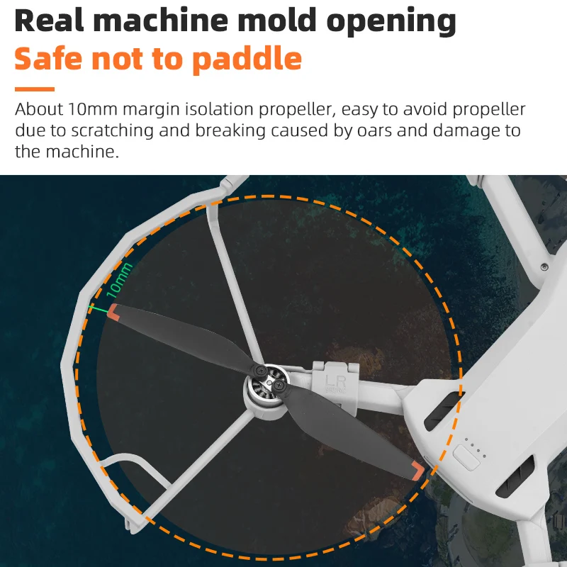 واقي المروحة لـ DJI Mini 3/3 Pro تصميم خفيف الوزن حامي الجناح الدائري مروحة الغطاء الواقي المضادة للتصادم ملحقات الطائرة بدون طيار