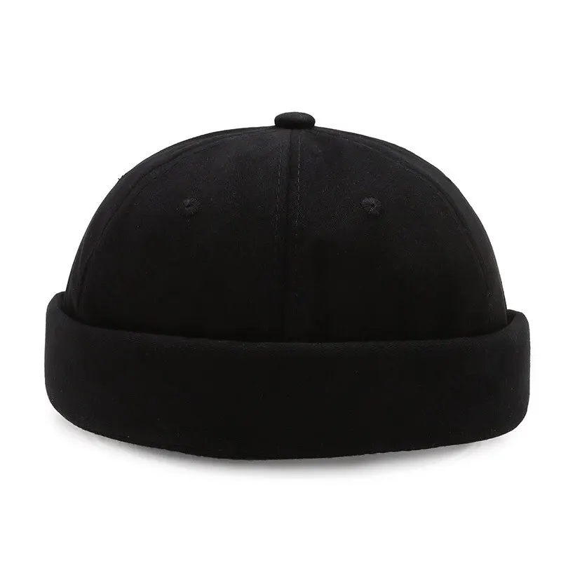 Hip Hop Beanie Skullcap Trendy Color Streetwear Portable Melon Cap Fashion Headwear Caps Elastic Panels Hip Hop Hat