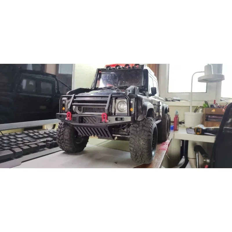 Wilderness Front Bumper Anti-Scratch Plate with Guide Slot for YK6101 1/10 RC Crawler Accessories — Direct Bolt-On Install