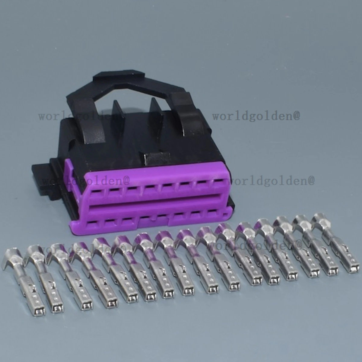 3A0972695A 16P OBD‑II  Crankshaft Camshaft Air‑Condition Pressure Sensor Wiring Harness Female Plug With Copper Terminals