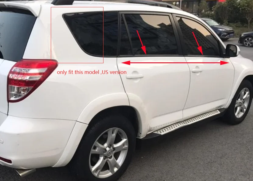 

Car Outside Window Moulding Trim Weatherstrip Weather Strip Seal Belt US version For Toyota Rav4 2009-2012