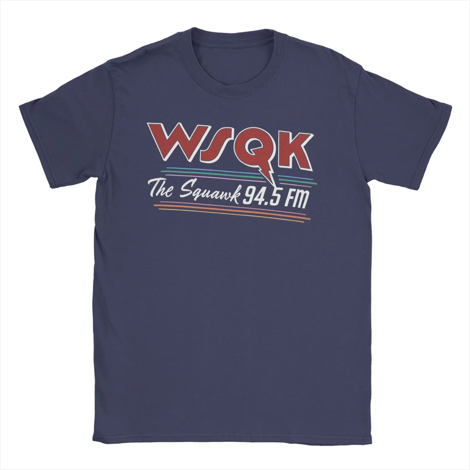 WSQK The Squawk 94.5 FM Tee Shirt for Men Women Graphic Printed T Shirts  Cotton Clothes