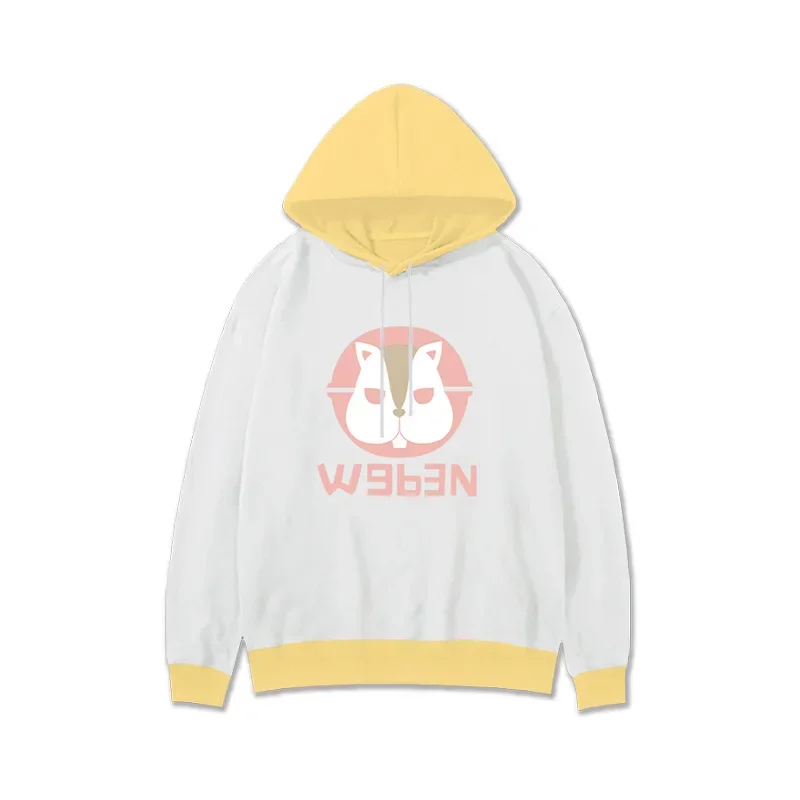 วิกชุดคอสเพลย์ผู้หญิงสีขาว Lycoris recoil Kurumi เสื้อมีหมวกสีเหลืองวอลนัทชุดสวมหัวสีขาวเสื้อผ้าแฮกเกอร์ชุดผู้หญิงมีฮู้ด