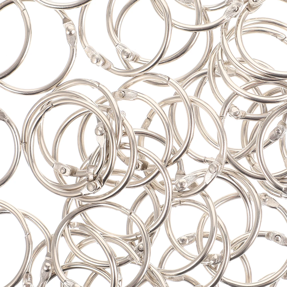 60 stücke Innere 30mm Binder Ringe Außendurchmesser Metall Ring Metall Lose Blatt Papier Bindung Notebook Ringe Büro liefert