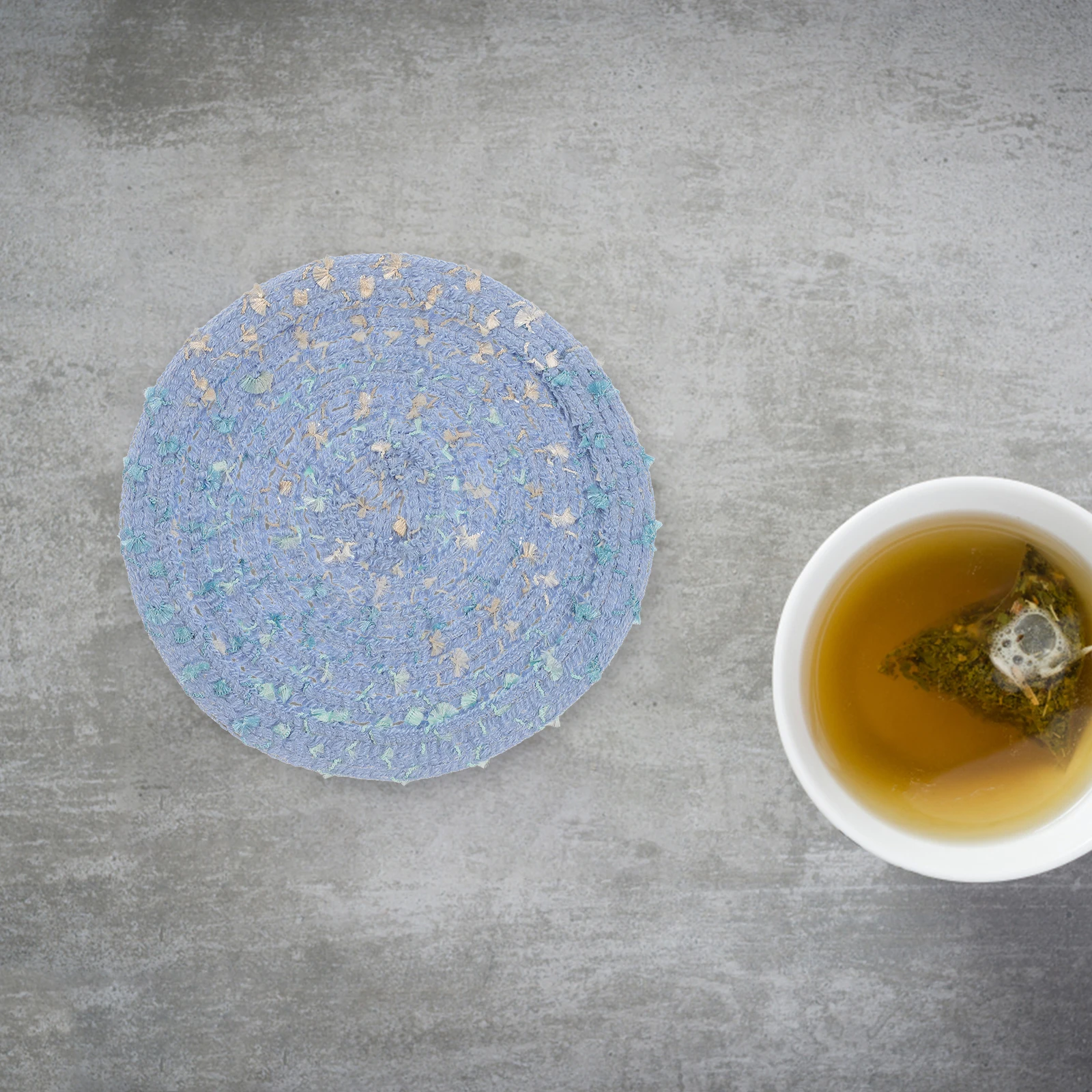 

4pcs Water Absorbent Coaster Coasters Cotton Yarn Absorbent Drink Coaster Braided Placemats Table Mats Cup Mats Home Decor