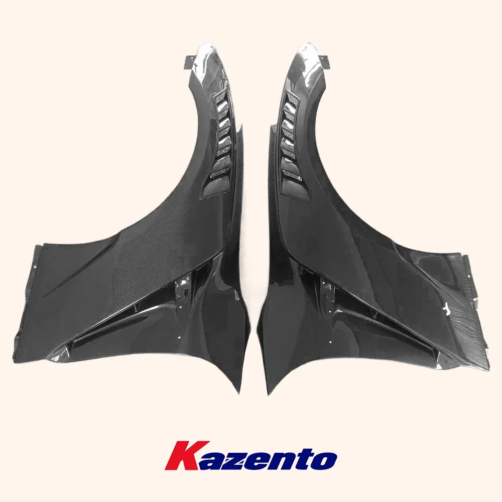 For Nissan 17- R35 Gtr Vs19Ver Mag Style Carbon Front  Fender Ver3  W/Nis Vent