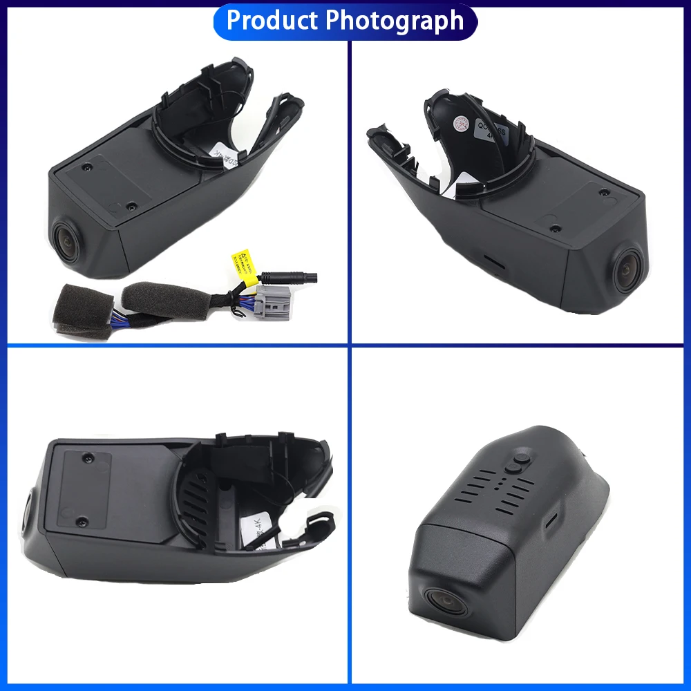 HighCity For Tesla Model 3 2017 2018 2019 2020 2021 2022 2023 2024 2025 Dash Cam Camera DVR 4K Wifl Plug And Play Video Recorder
