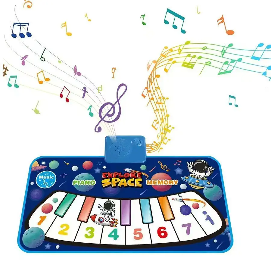 Children's Piano Mat 47*31cm Floor Keyboard Dance Pad Toy Instrument Carpet for Boys And Girls Kids' Music And Movement Gift