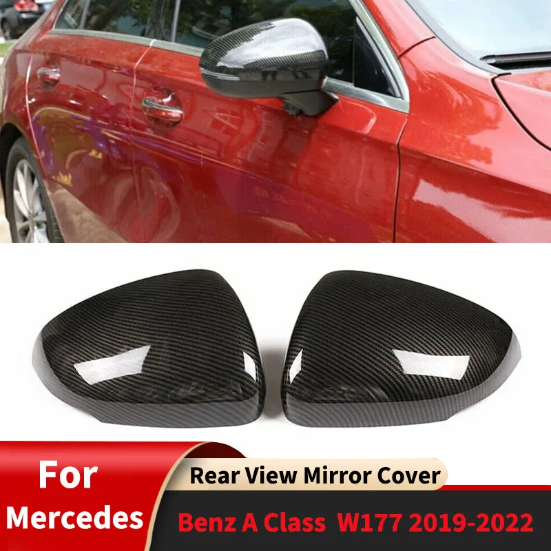 

For Mercedes Benz A Class W177 2019-2022 Rear View Mirror Cover Sticker Auto Parts Mirror Covers External Decoration Accessories