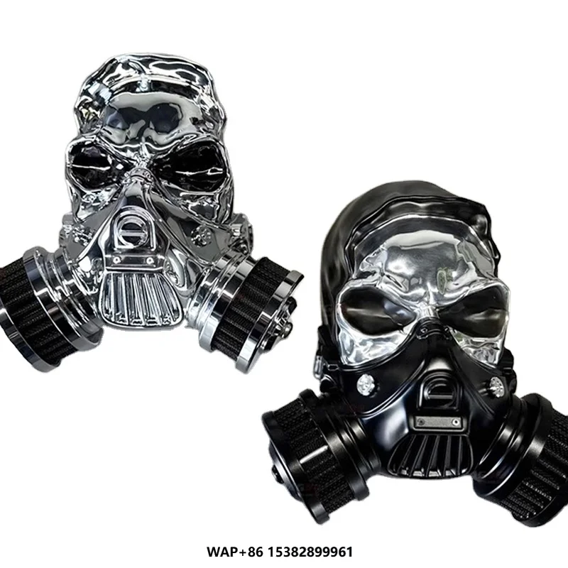 مجموعة أدوات منقي هواء على شكل جمجمة تناسب سبورتستر داينا 18-24 سوفتيل 17-23 نماذج بجولة 23 أحدث 121CVO فلتر هواء معدل للدراجة النارية