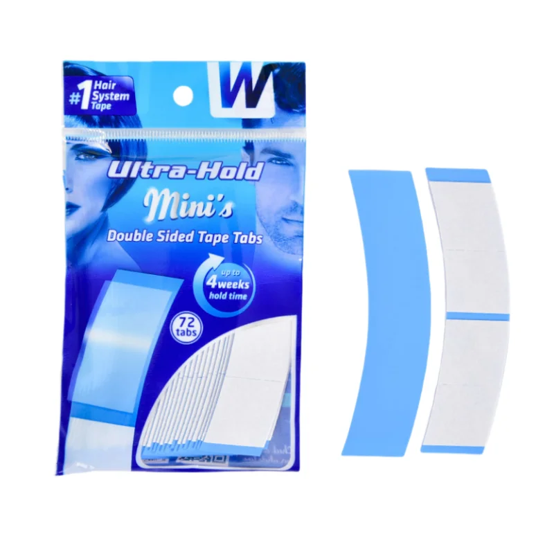 Ultra Hold Mini's Tabs Tape Walker Tape 72 Tabs Minis Adhesive Walker Wig Tape Double-Sided Tape Strips for Lace Wigs & Toupees