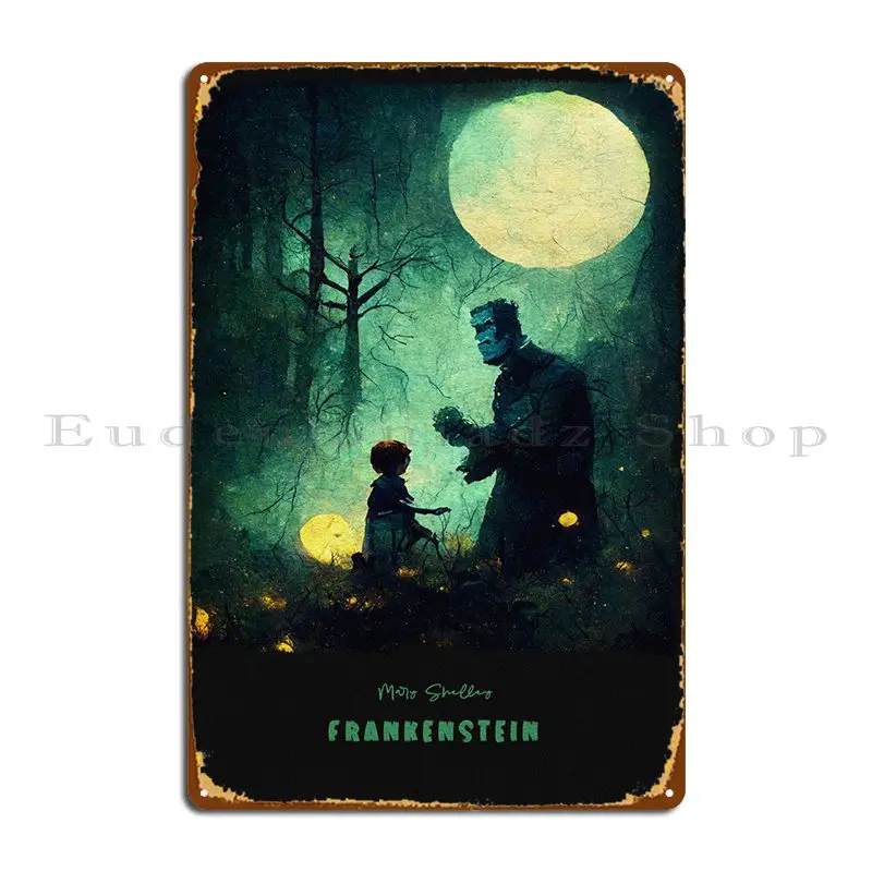 Франкенштейн, металлический плакат с табличкой, дизайнерский оловянный плакат для дома и гаража