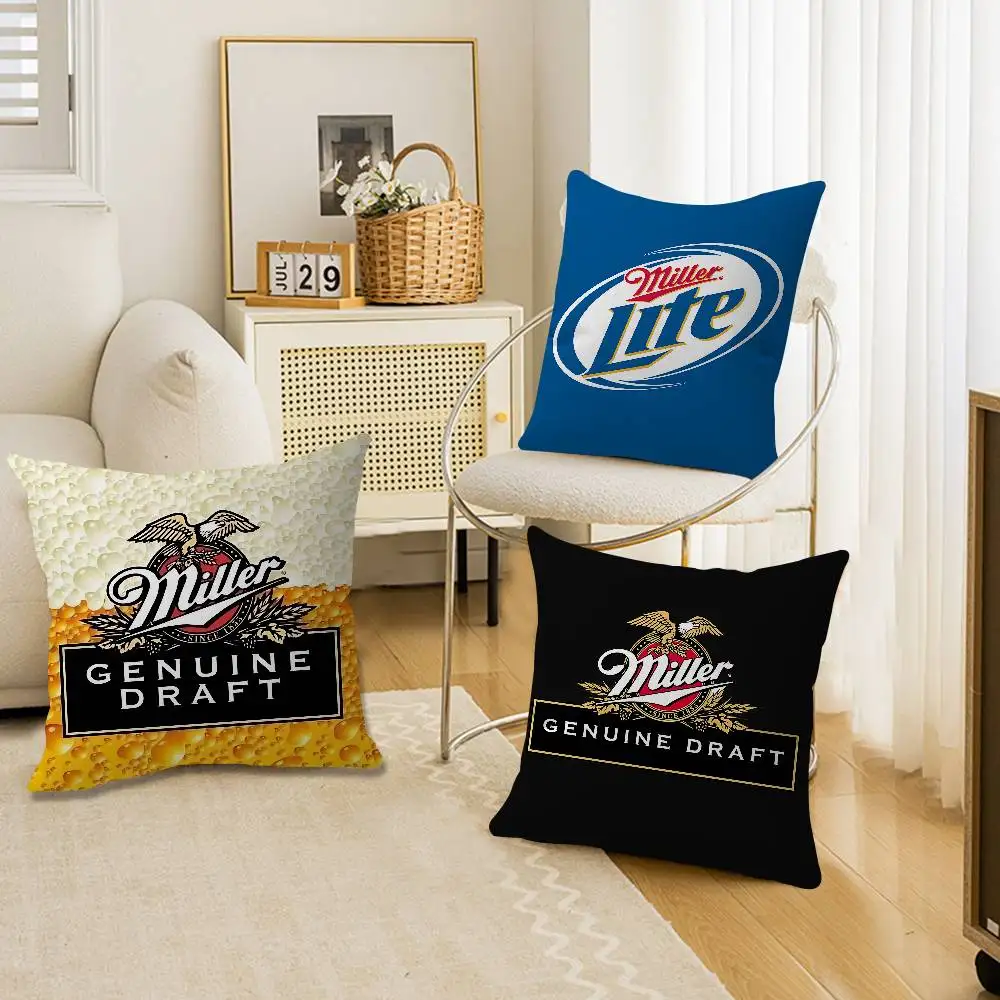M-Miller Pattern Cushion Cover Pillowcase Upholstery Sofa Throw Pillow Home Decor Pillowcas