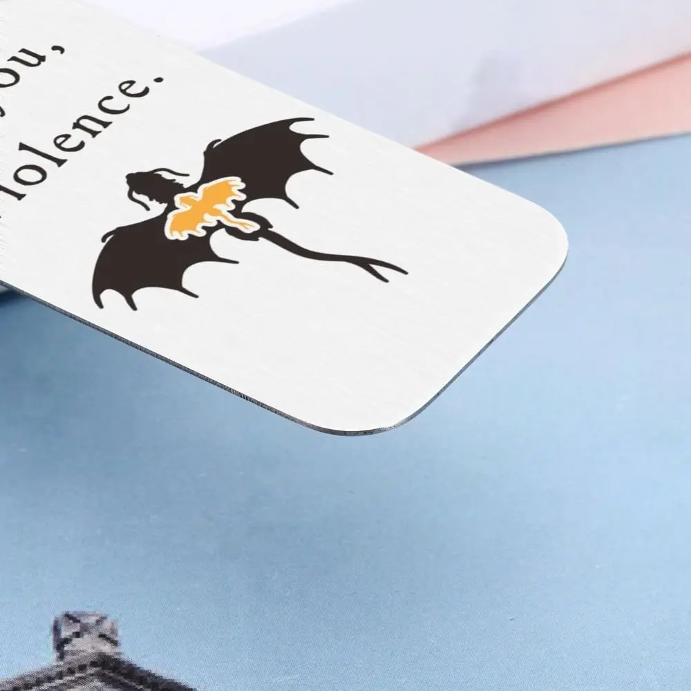 Casual Stainless Steel Black Dragon Book Mark Anime Collect Book Accessory Reading Stationery Personalized Book Tags Kid