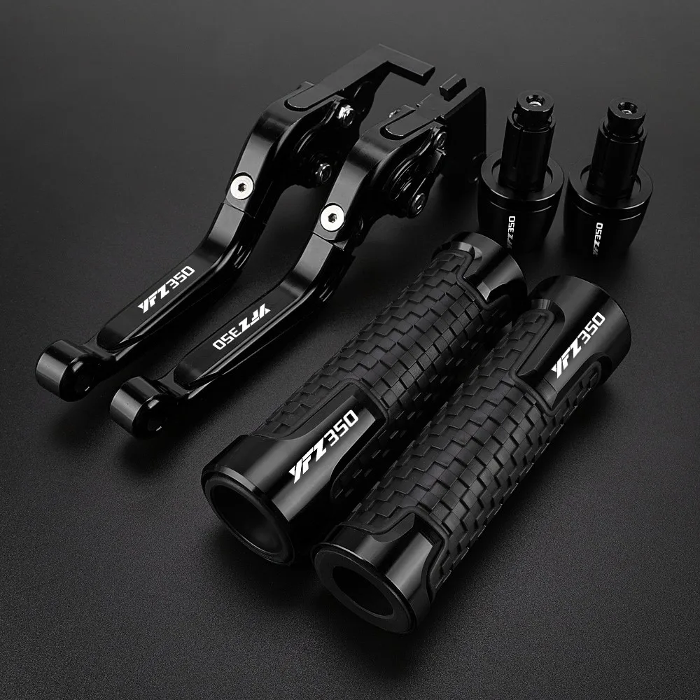 Clutch Brake Levers For YAMAHA YFZ350 Banshee YFZ350 2002 2003 2004-2007 2008 Motorcycle Adjustable YFZ350 Handlebar grips ends
